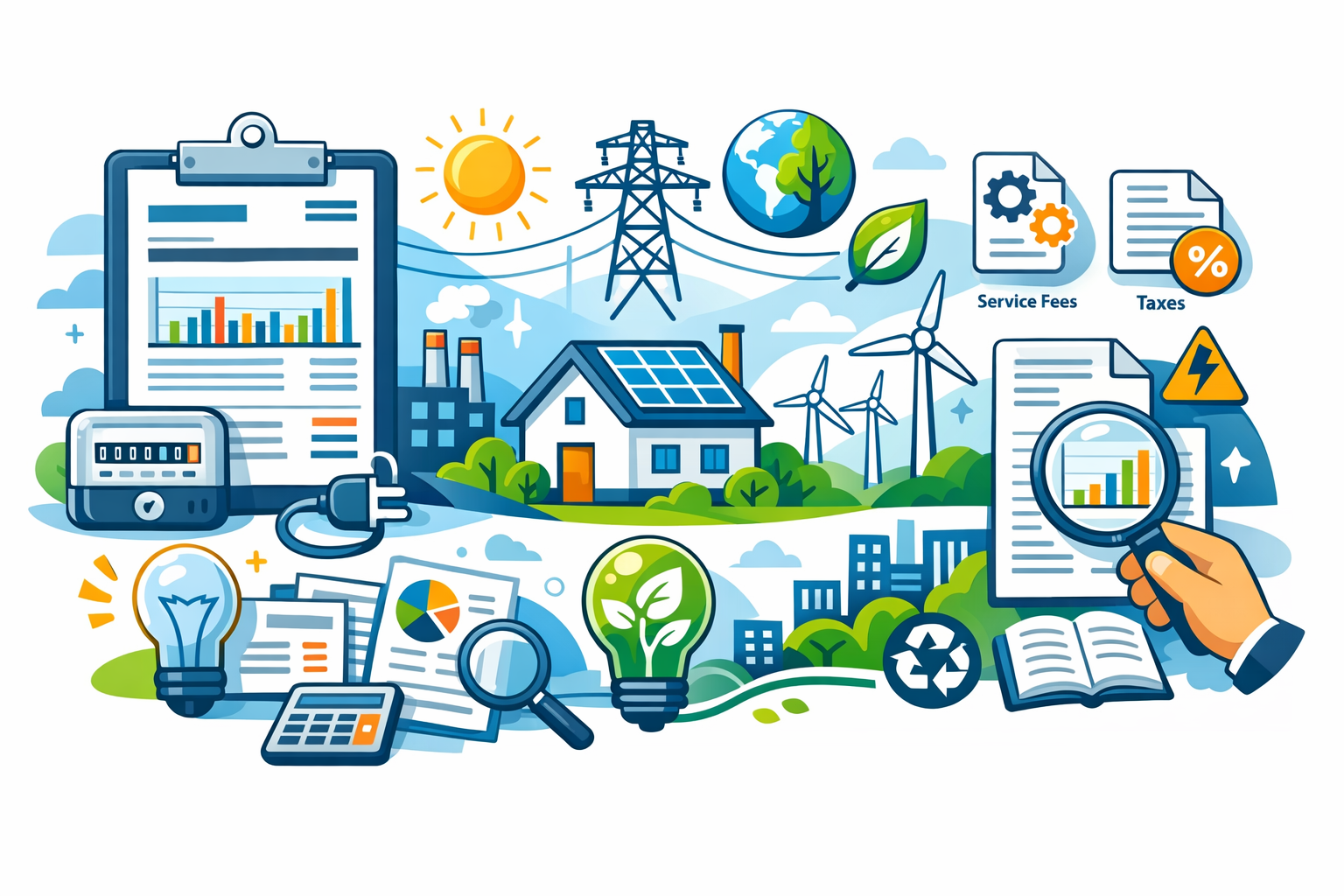 فهم فاتورة الكهرباء: كل ما تحتاج معرفته